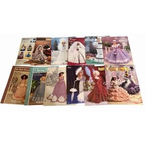 Lot 12 Crochet Doll Patterns Instruction Books Leaflets Needlecraft Vintage